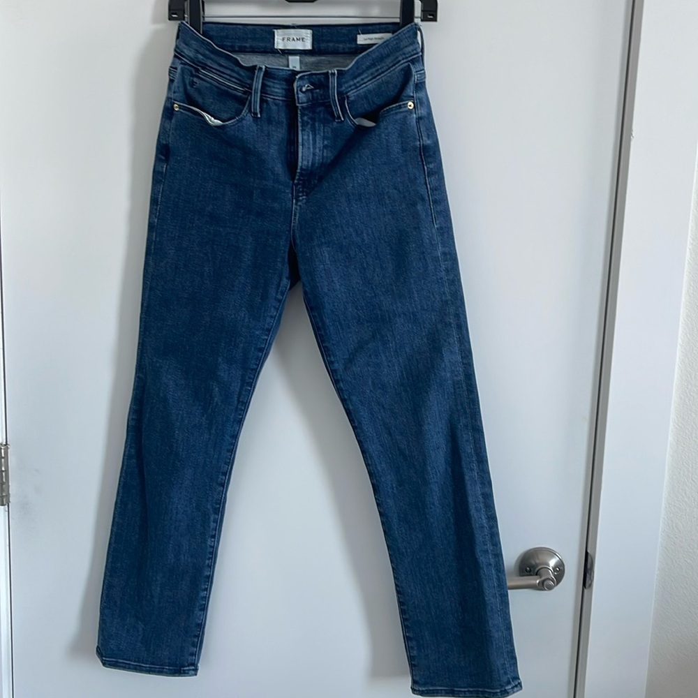 Frame Straight Leg Jean, Size 26